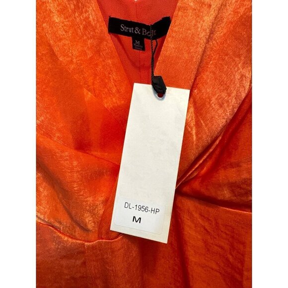 NWT Strut and Bolt Orange Sleeveless Maxi Dress Size M - Picture 3 of 4